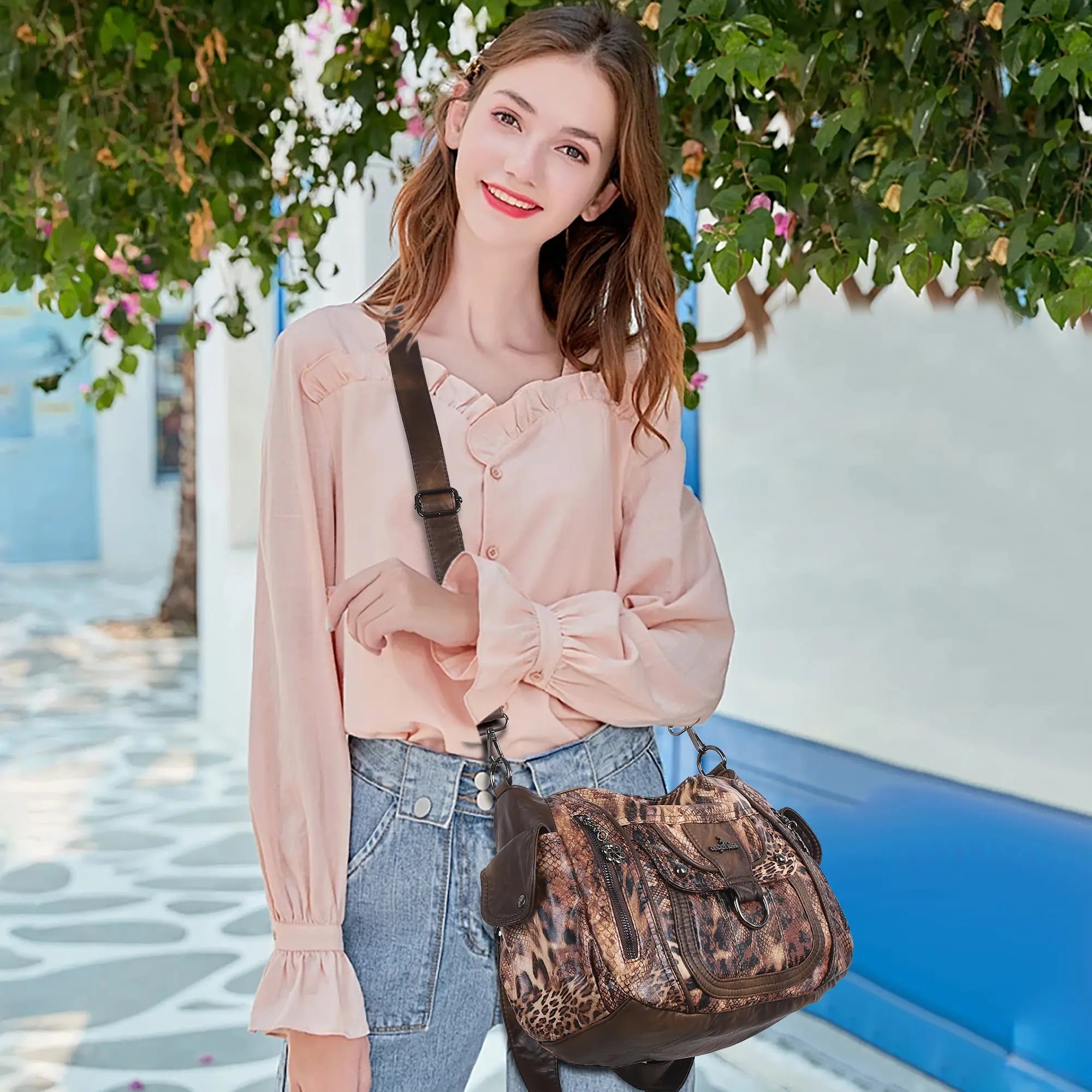 Vintage Slouchy Moto Shoulder Purse