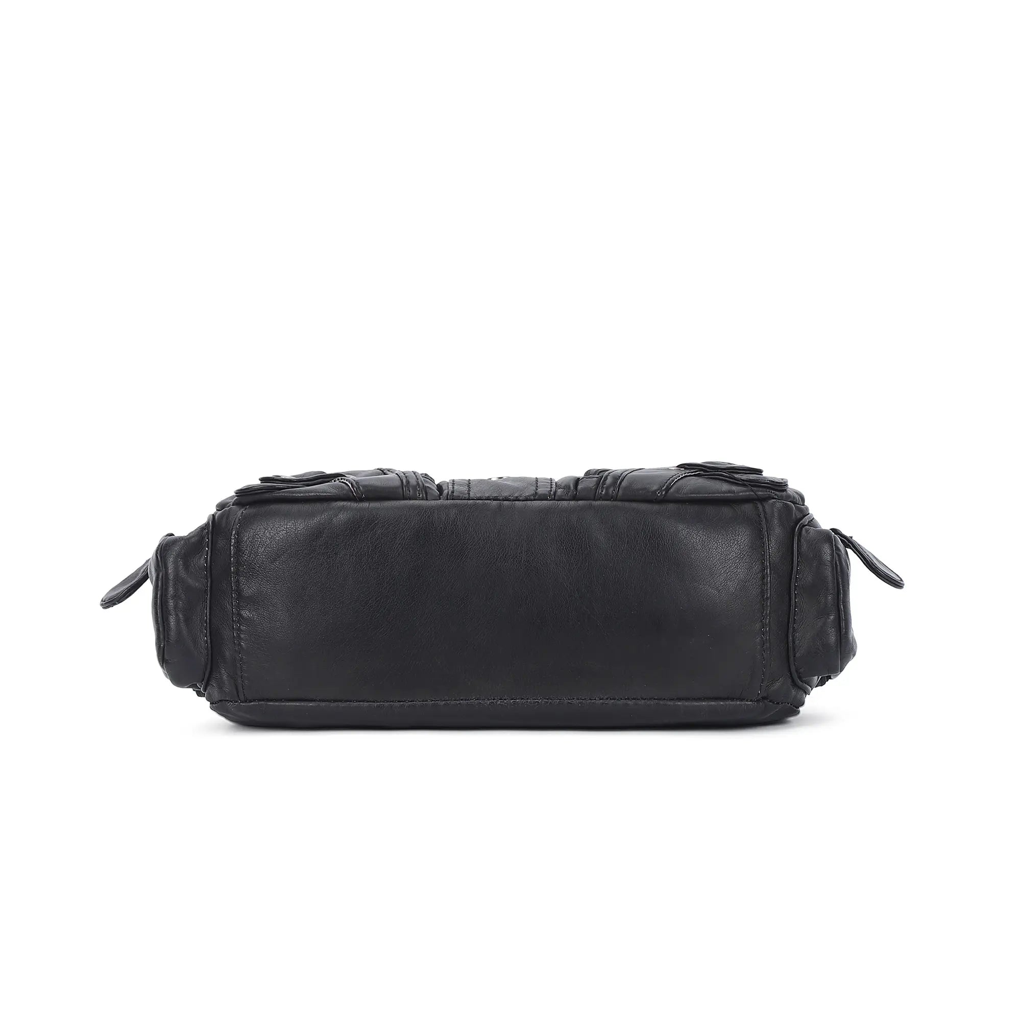 Retro Utility Multi-Pocket Satchel Shoulder-Crossbody Bag