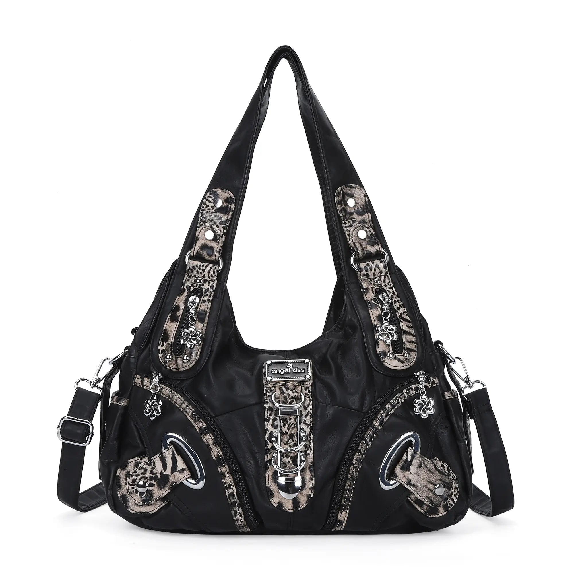 Vintage Studded Hobo Bag