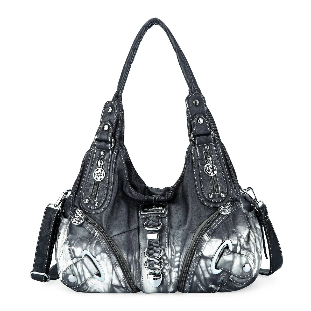 Vintage Studded Hobo Bag