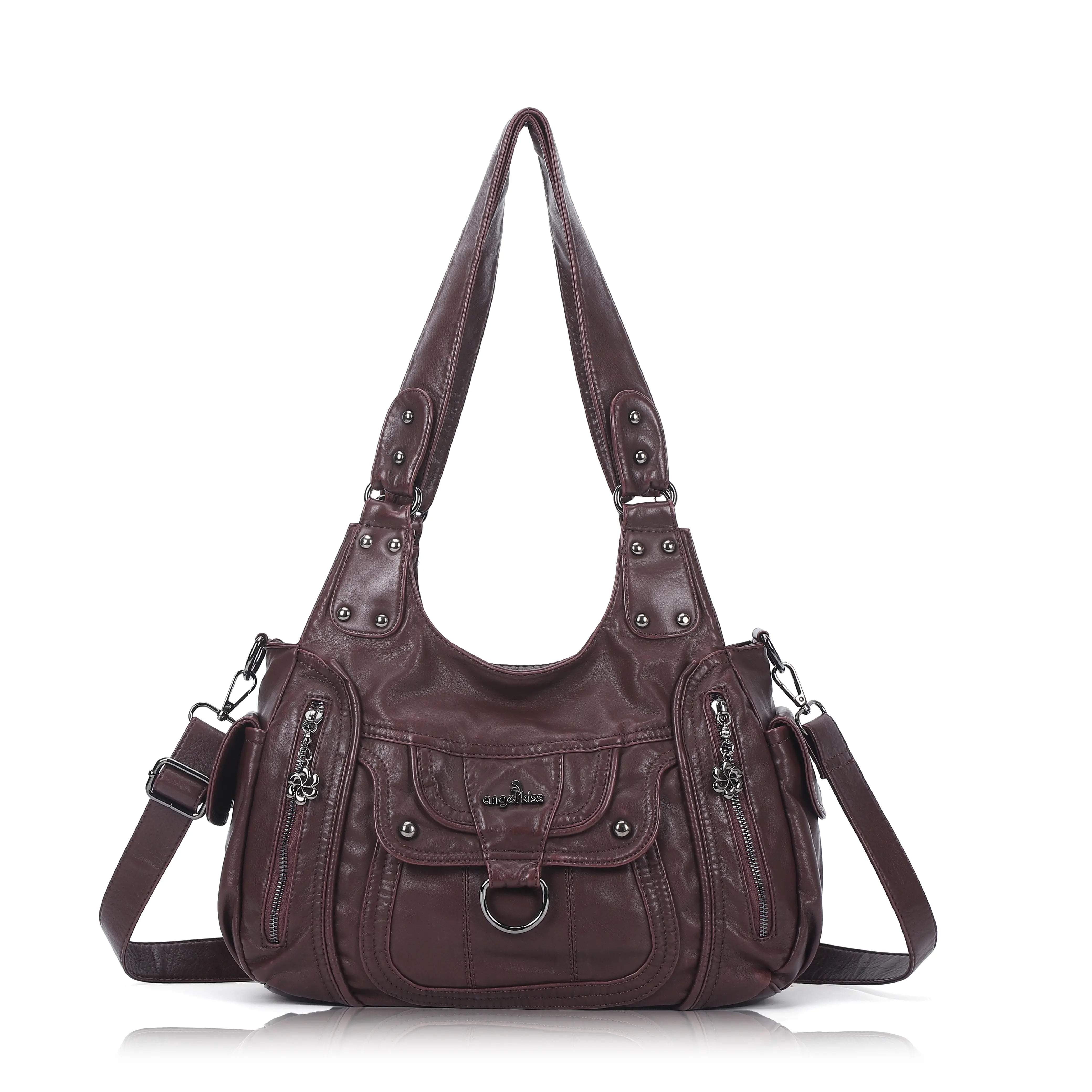 Vintage Slouchy Moto Shoulder Purse