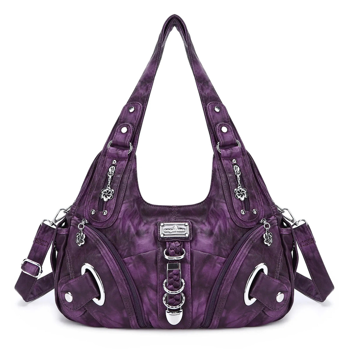 Vintage Studded Hobo Bag