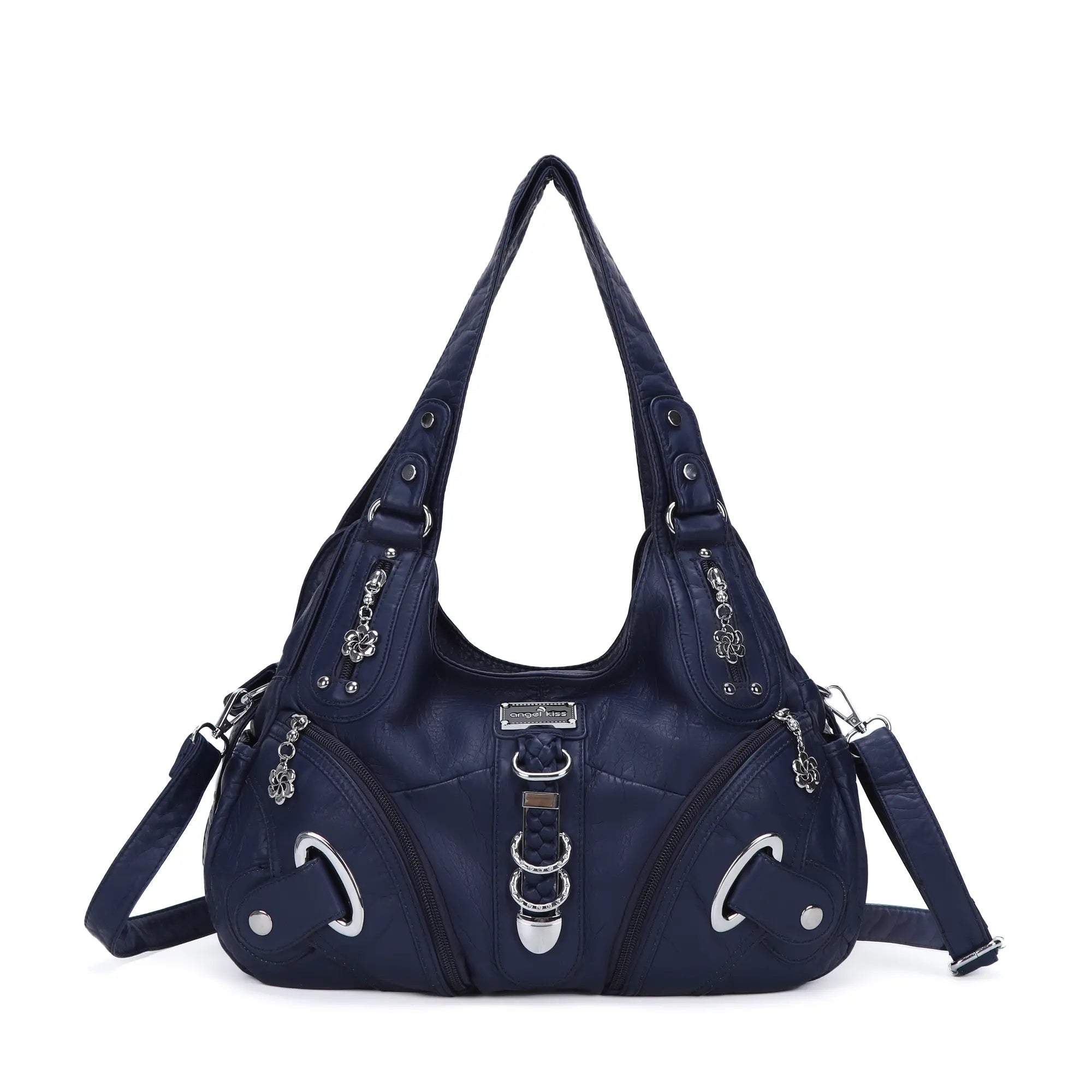Vintage Studded Hobo Bag