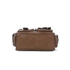 Multi-Pocket Soft PU Shoulder Bag with Crossbody Strap