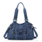 Vintage Multi-Pocket Satchel & Crossbody Bag