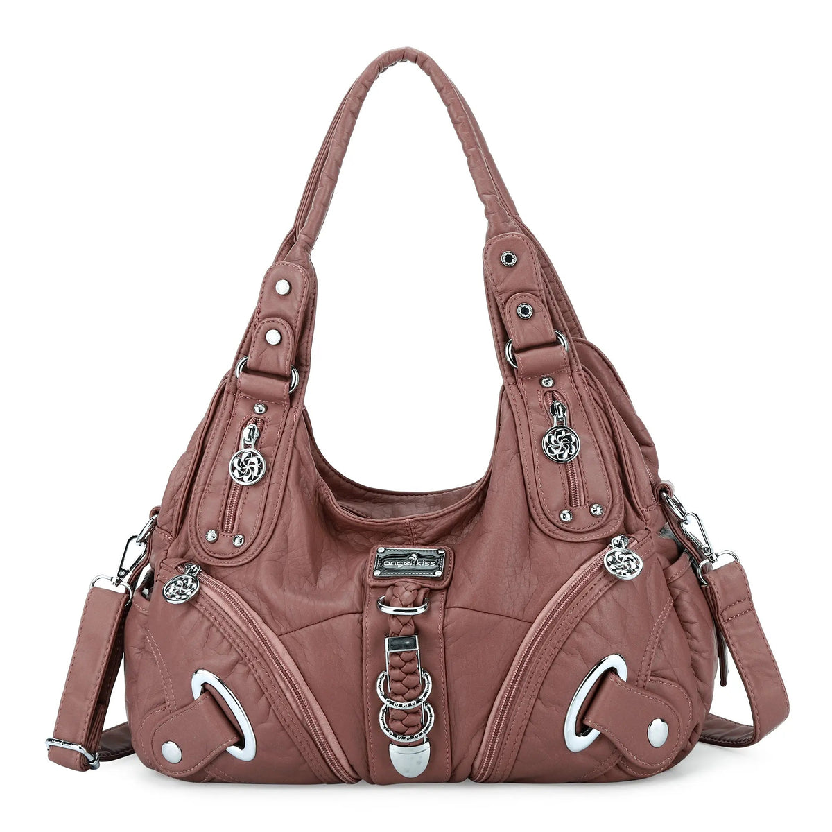 Vintage Studded Hobo Bag