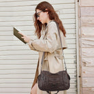 Vintage Slouchy Moto Shoulder Purse