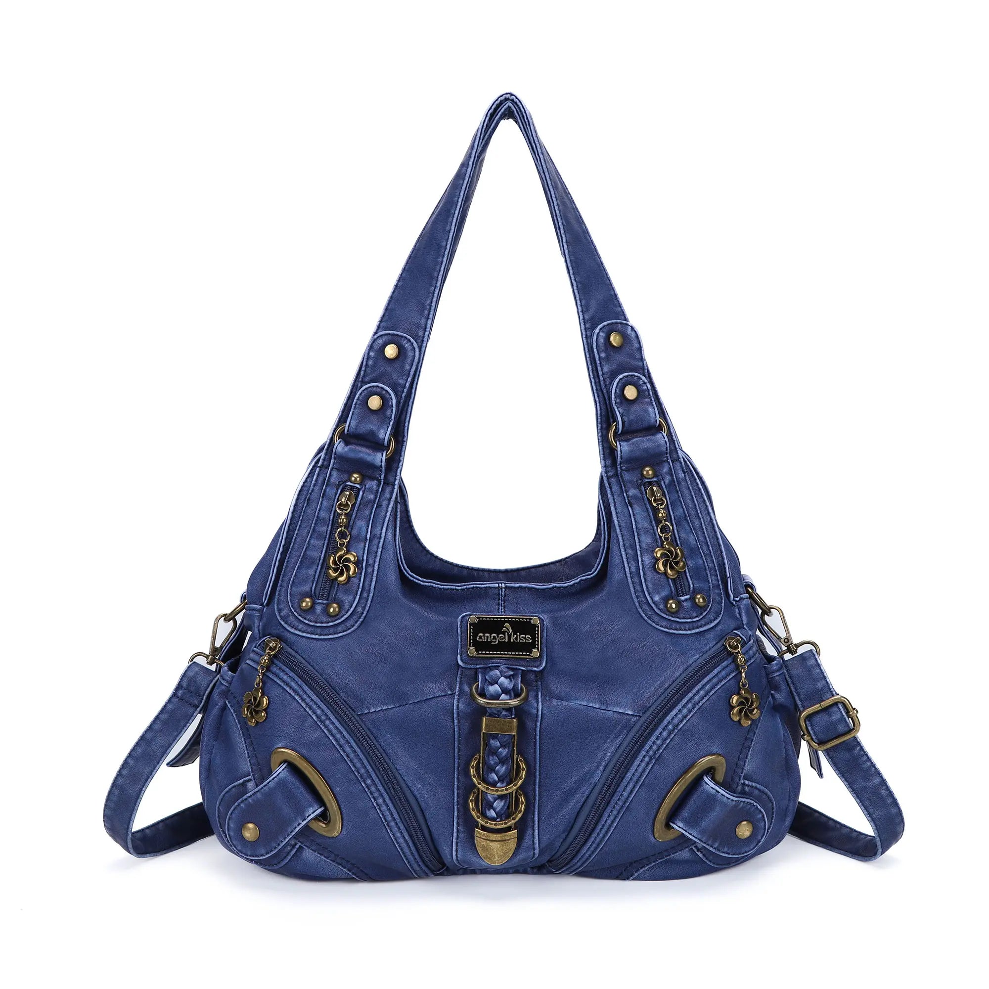 Vintage Studded Hobo Bag