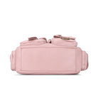 Tie-Dye Pink Multi-Pocket Vegan Leather Shoulder Tote Handbag