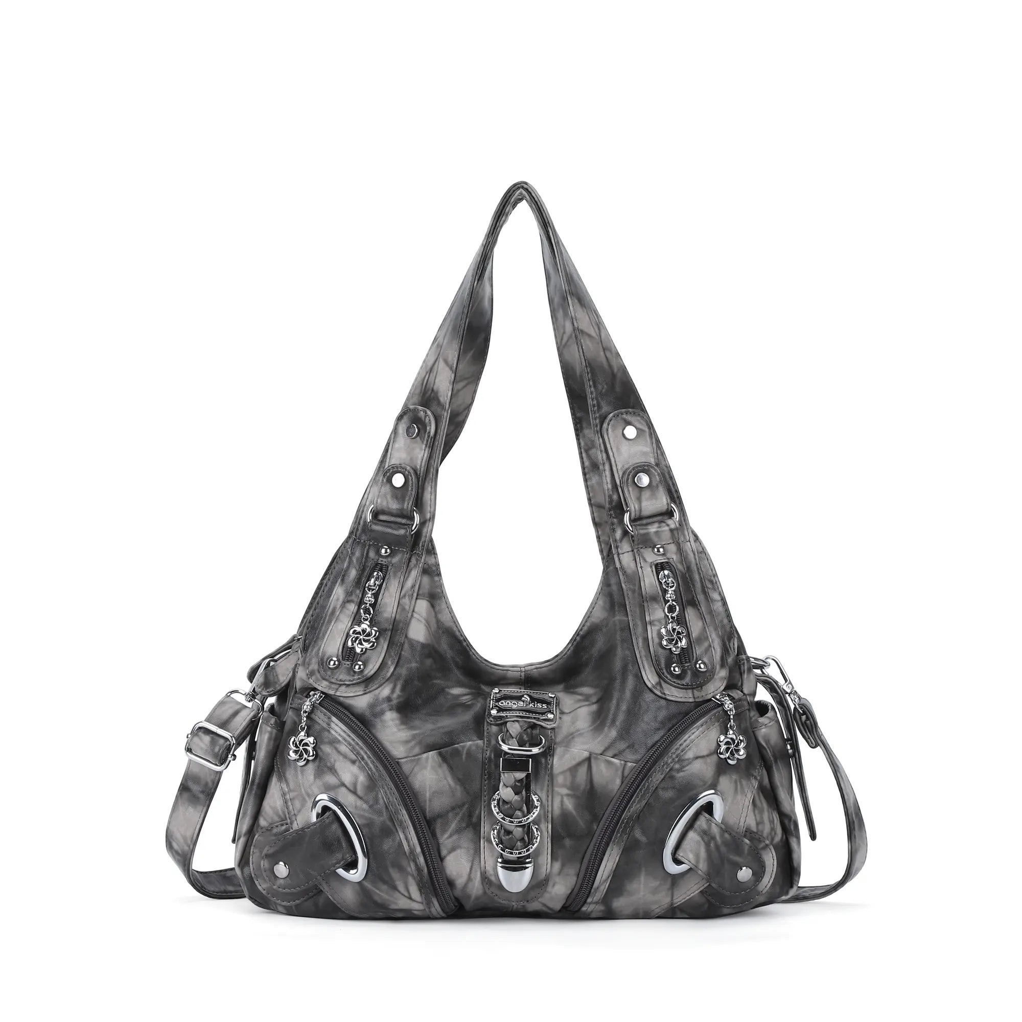 Vintage Studded Hobo Bag