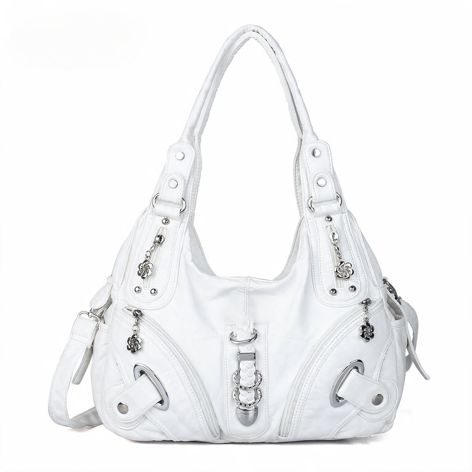 Vintage Studded Hobo Bag