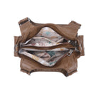 Multi-Pocket Soft PU Shoulder Bag with Crossbody Strap