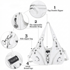 Vintage Studded Hobo Bag