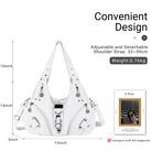 Vintage Studded Hobo Bag