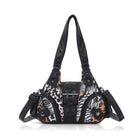 Retro Utility Multi-Pocket Satchel Shoulder-Crossbody Bag