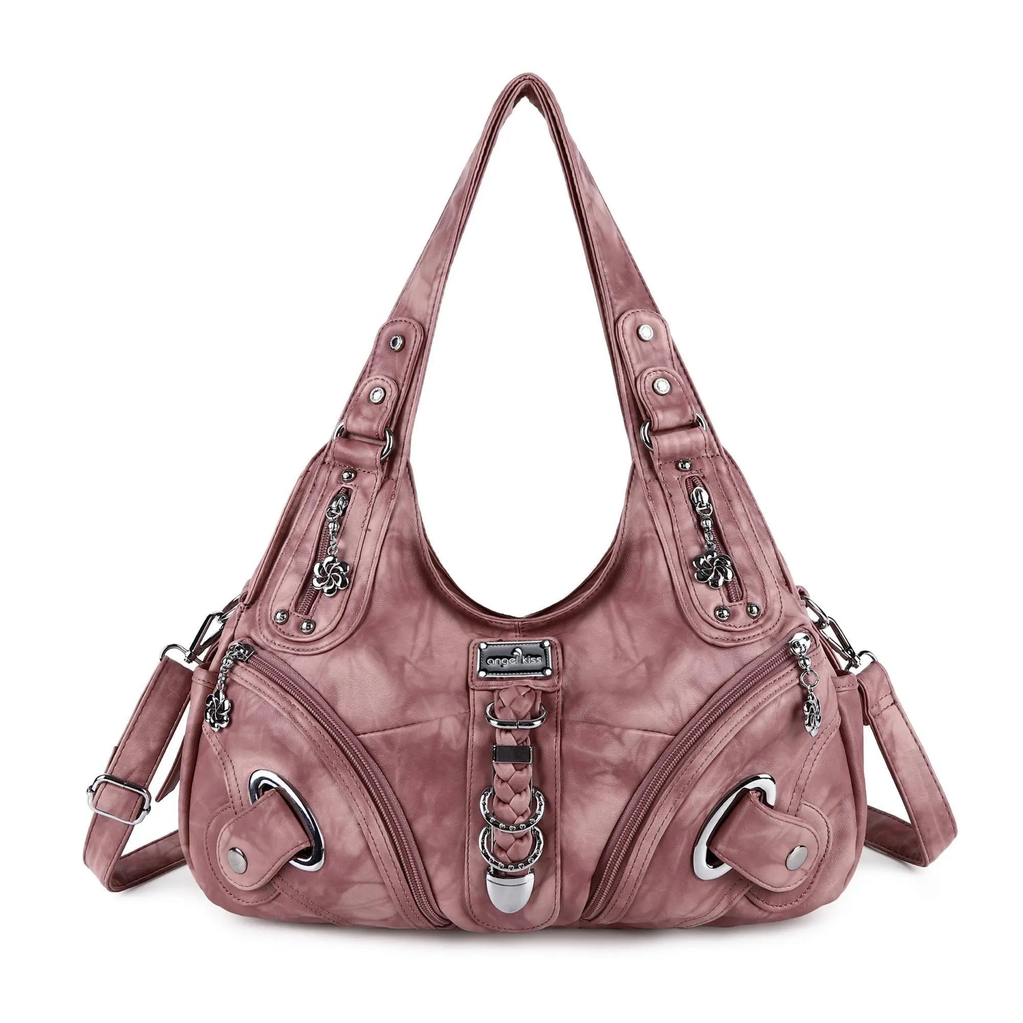 Vintage Studded Hobo Bag
