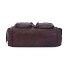 Multi-Pocket Bowling Shoulder Bag with Detachable Crossbody Strap