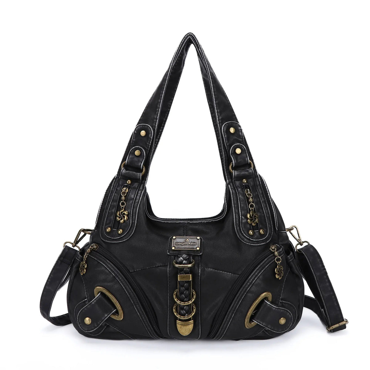 Vintage Studded Hobo Bag