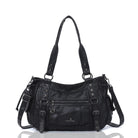 Vintage Studded Vegan Leather Everyday Bag | Custom Hardware