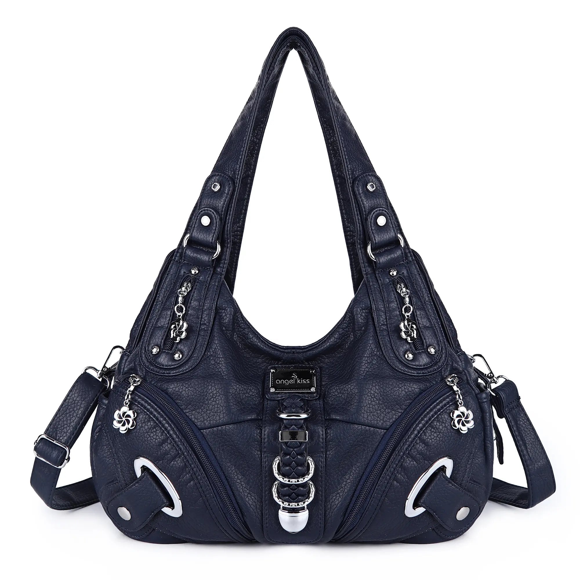Vintage Studded Hobo Bag