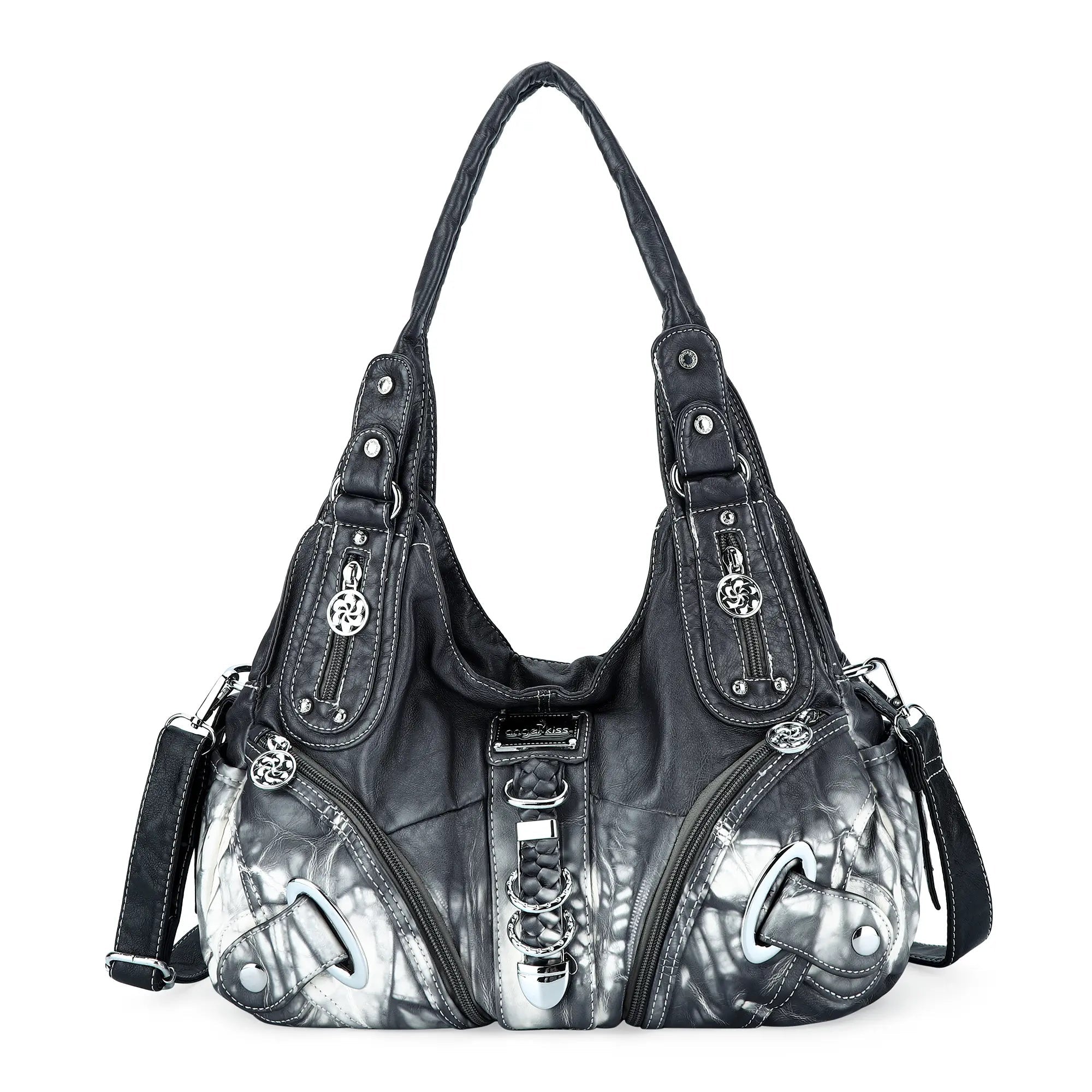 Vintage Studded Hobo Bag