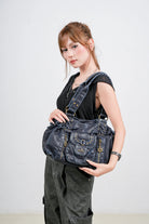 Vintage Multi-Pocket Satchel & Crossbody Bag