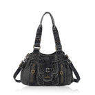 Vintage Multi-Pocket Satchel & Crossbody Bag