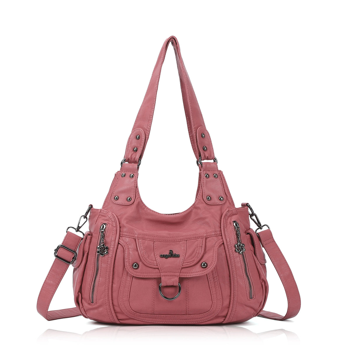 Vintage Slouchy Moto Shoulder Purse