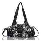 Retro Trend Patchwork Leopard Print Vegan Leather Shoulder Tote Bag