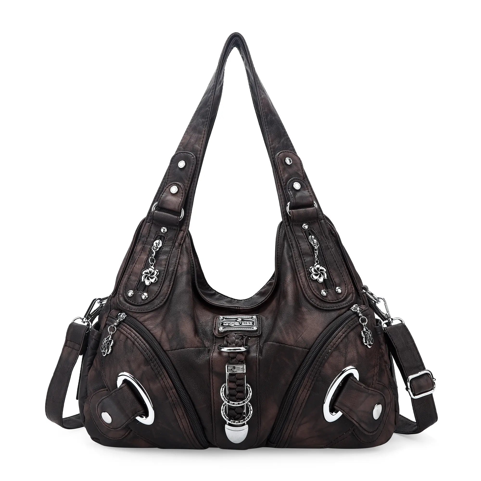 Vintage Studded Hobo Bag