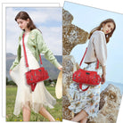 Retro tie-dye adjustable chic shopping tote