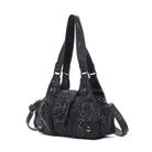 Retro Utility Multi-Pocket Satchel Shoulder-Crossbody Bag