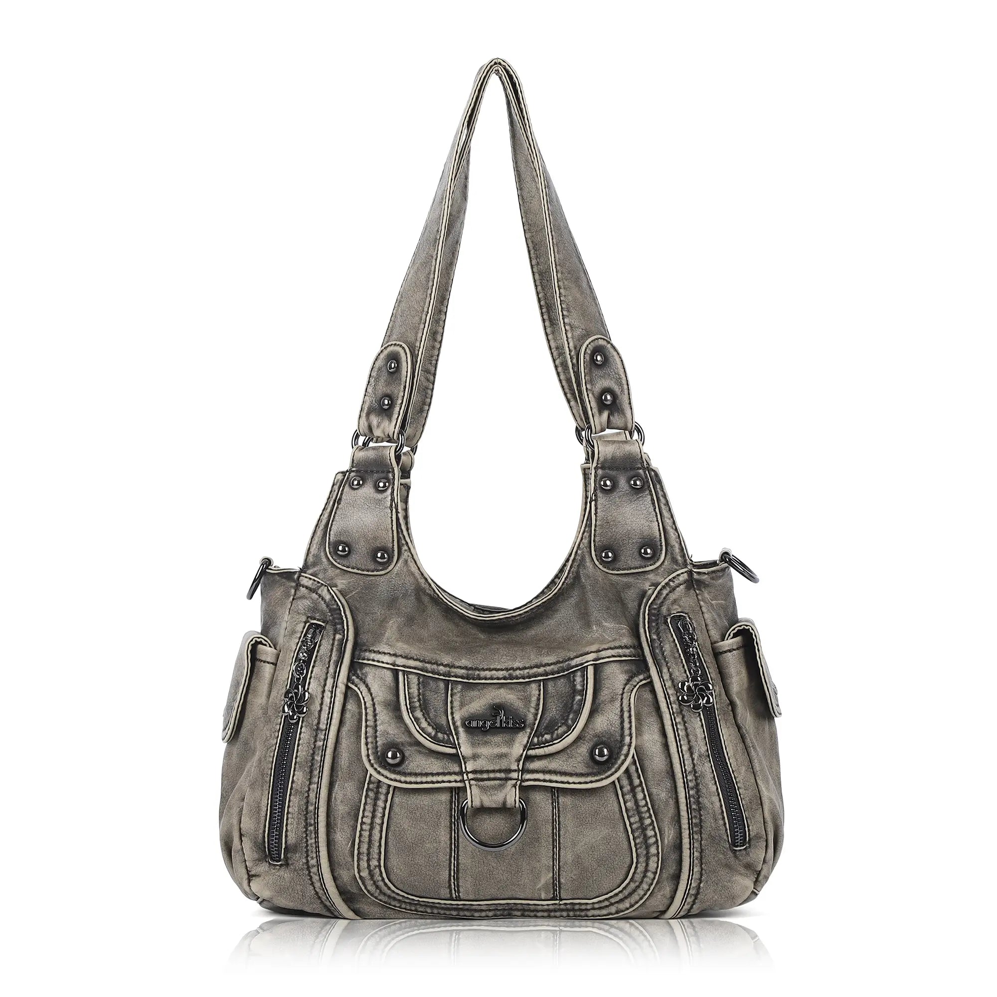 Vintage Slouchy Moto Shoulder Purse