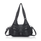 Vintage Utility Multi-Pocket Slouchy Hobo Shoulder Bag
