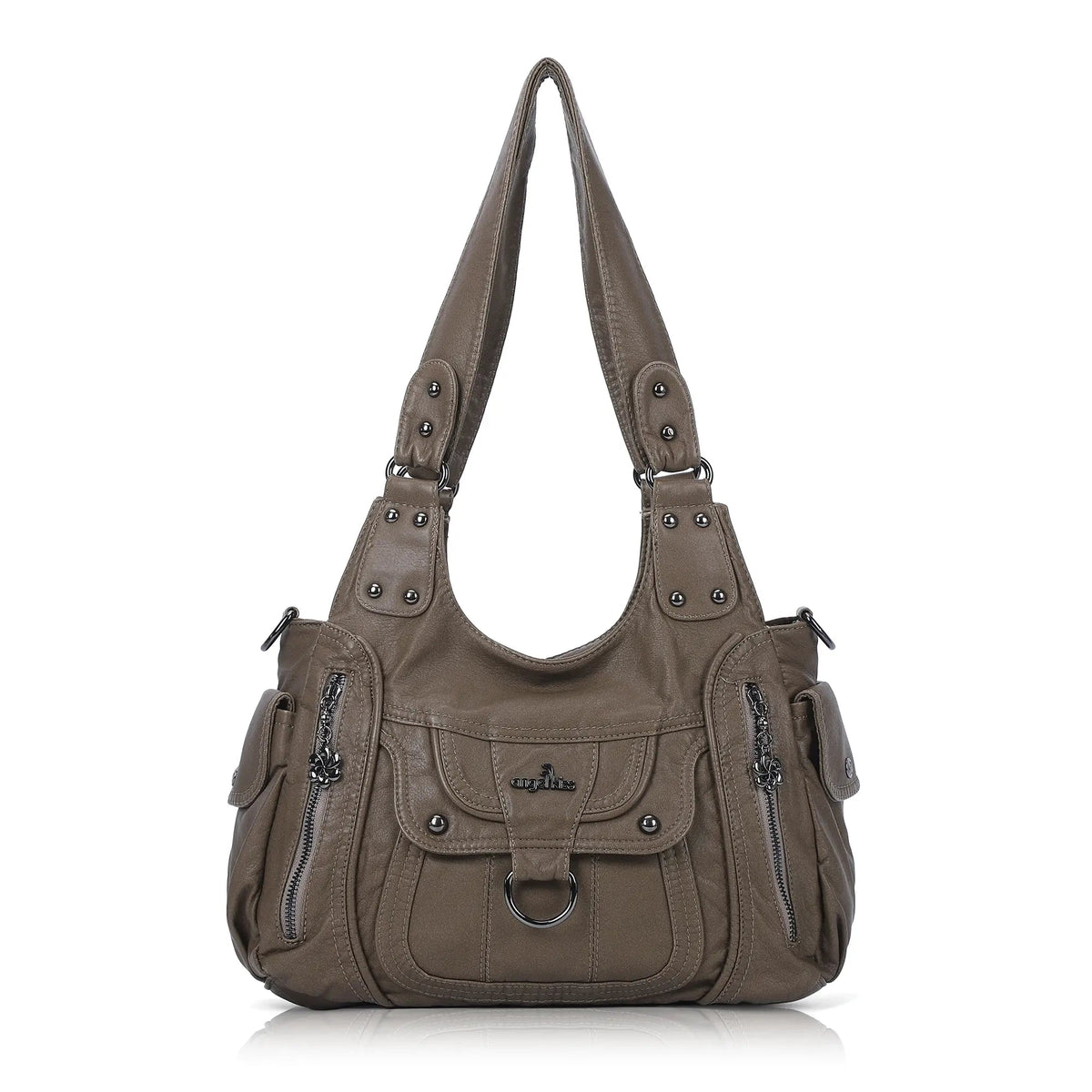 Vintage Slouchy Moto Shoulder Purse