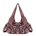 Vintage Studded Hobo Bag