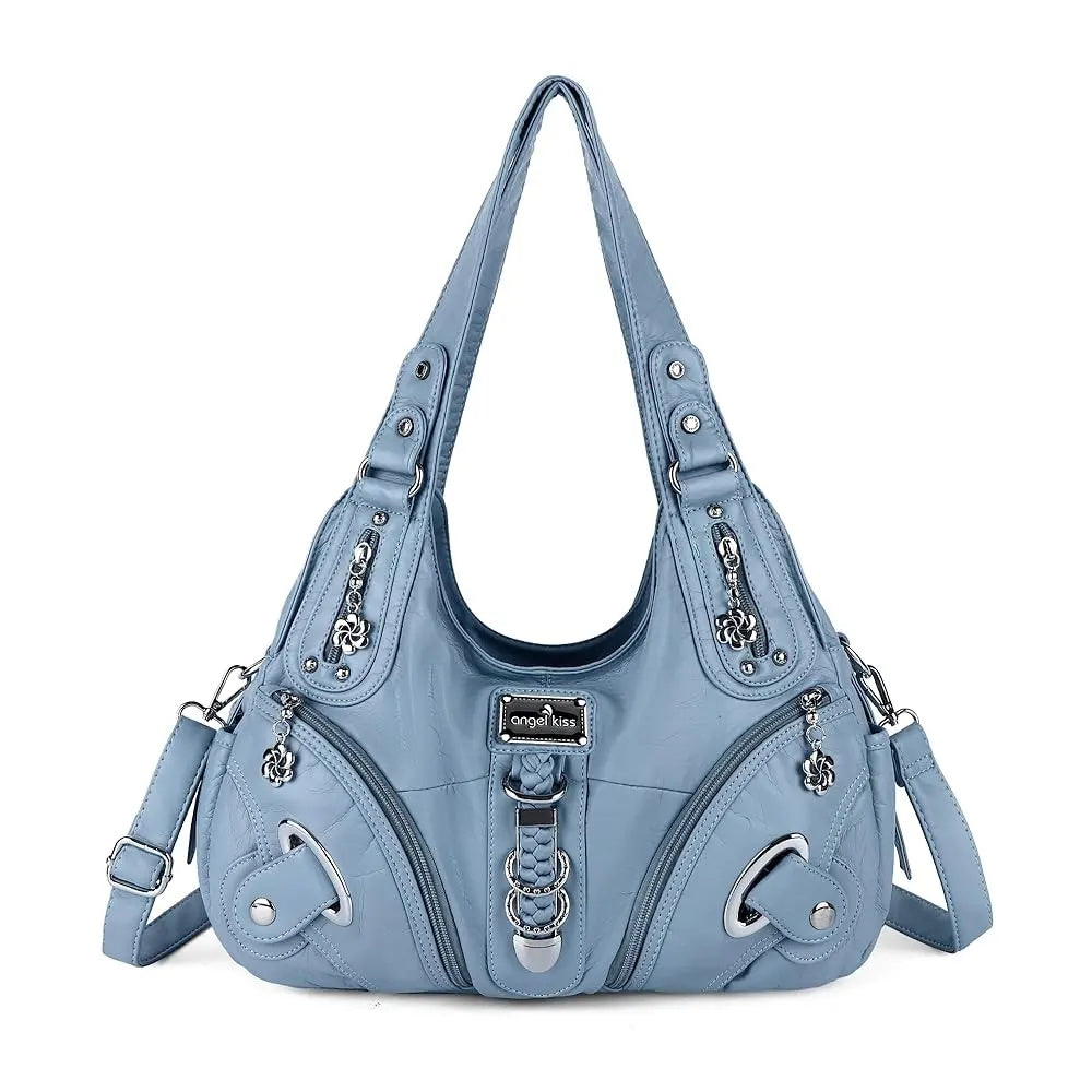Vintage Studded Hobo Bag