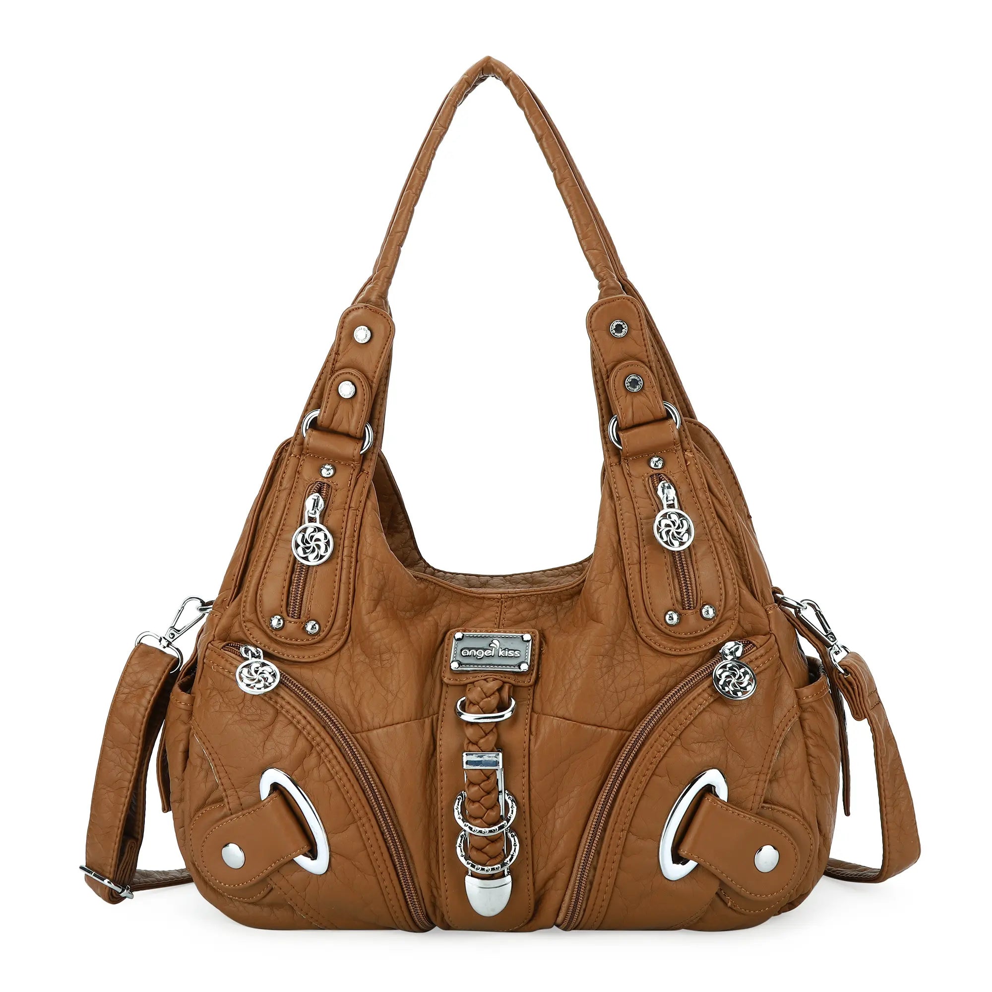 Vintage Studded Hobo Bag