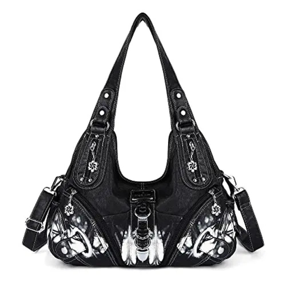 Vintage Studded Hobo Bag