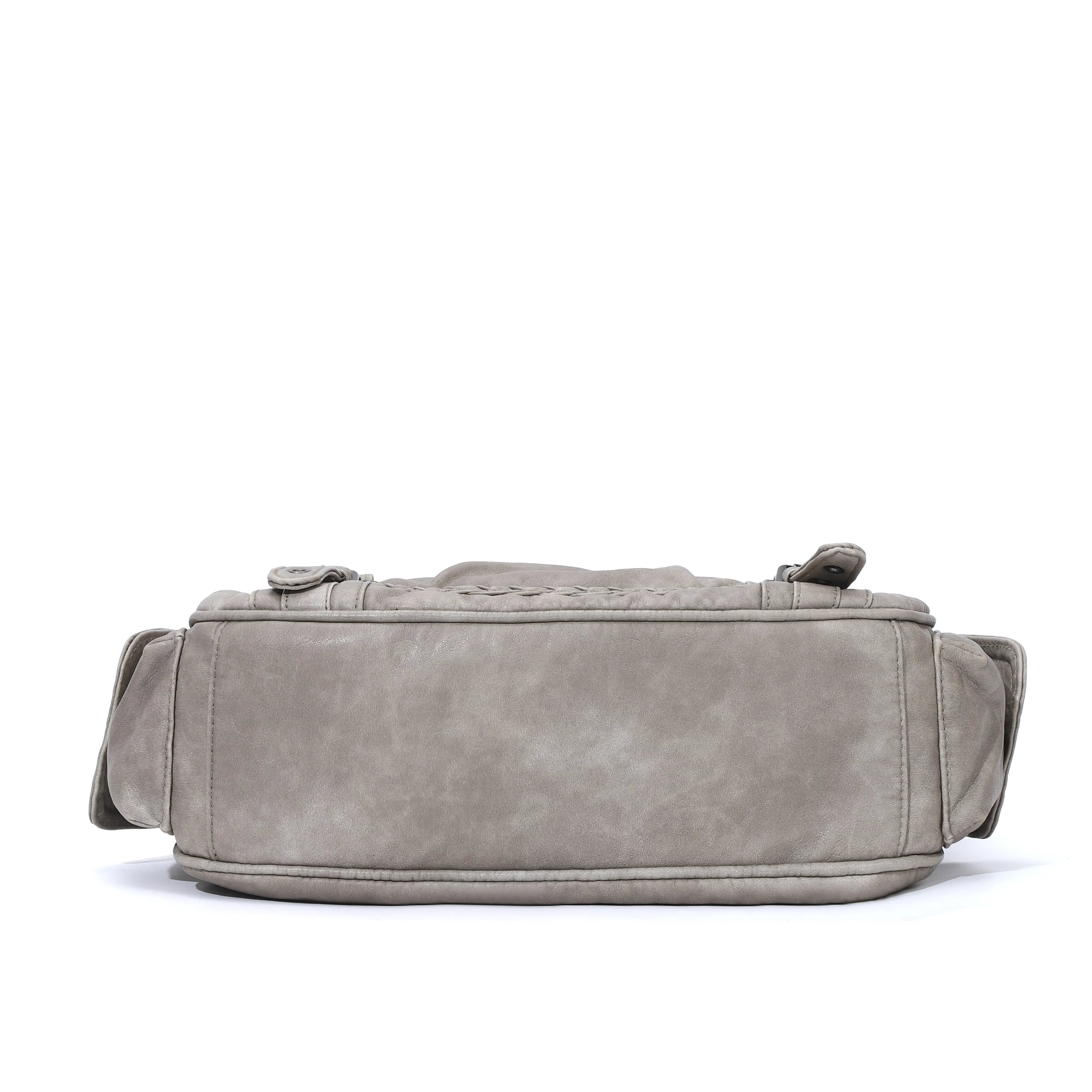 Vintage Studded Vegan Leather Everyday Bag | Custom Hardware