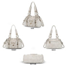 Vintage Multi-Pocket Satchel & Crossbody Bag