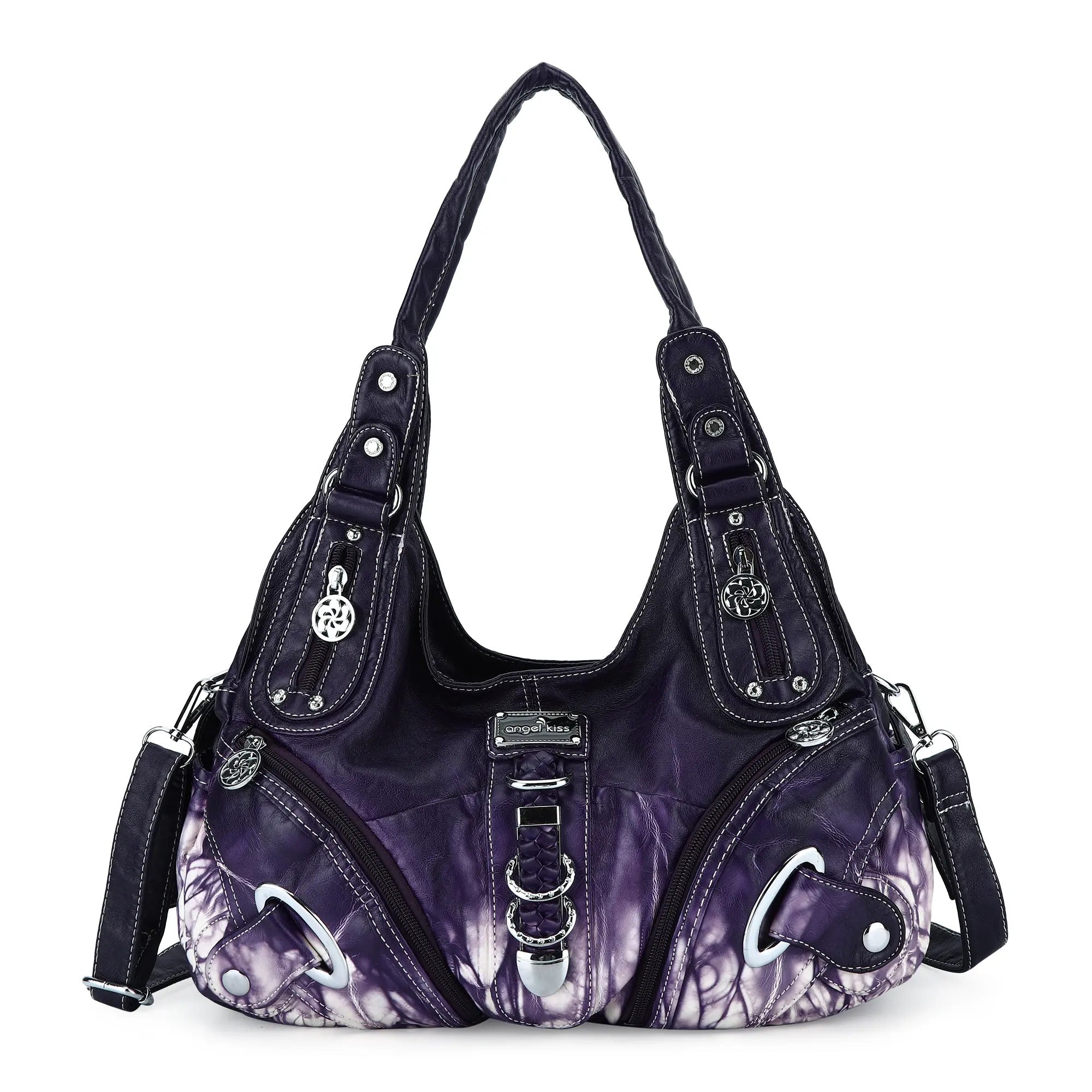 Vintage Studded Hobo Bag